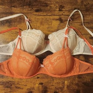 Set of Betsey Johnson 36B Bras